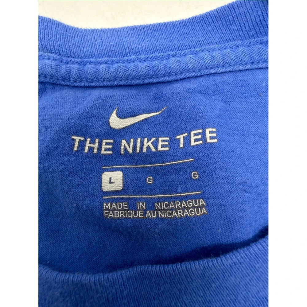 Nike Graphic T-Shirt‎ Mens L Blue More Than Air Short Sleeve Cotton Tee